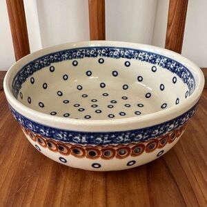 Vintage Boleslawiec Polish Pottery Bowl